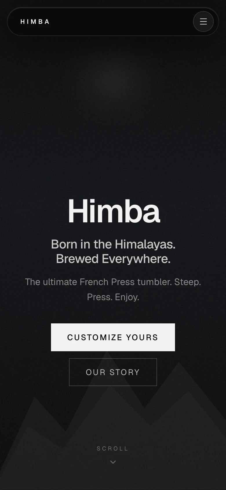 HIMBA story mobile website screenshot